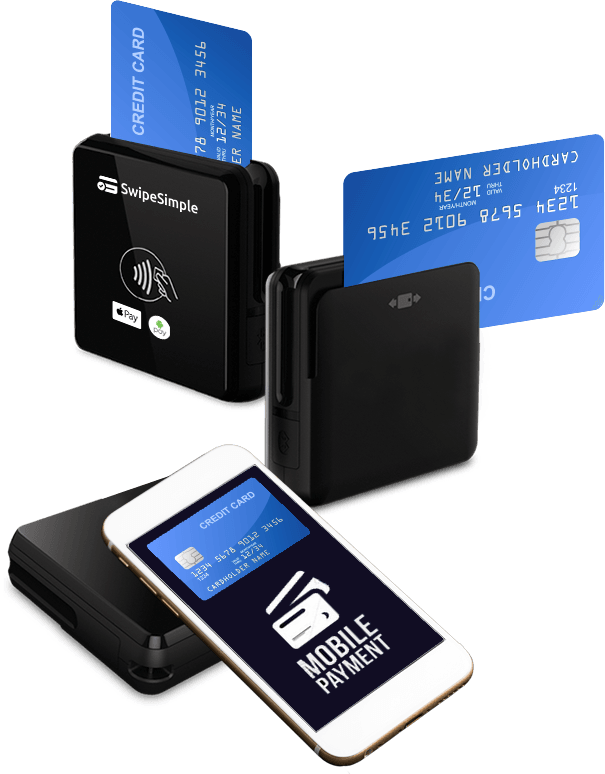 The SwipeSimple card reader can scan both chips and magnetic strips